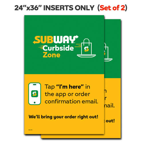 Curbside Parking A-Frame/Inserts