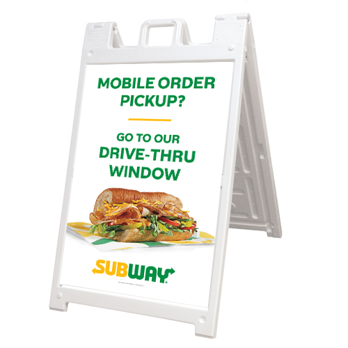 Mobile order-Drive thru Pickup A-Frame/Inserts