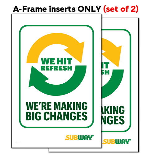 BIG REFRESH A-Frame/Inserts
