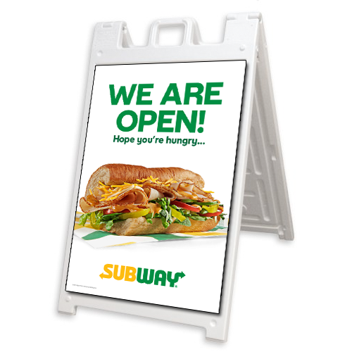 We are OPEN A-Frames/Inserts