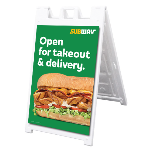 Takeout & Delivery A-Frame/Inserts