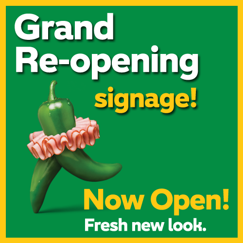 Now Open / Grand Re-opening