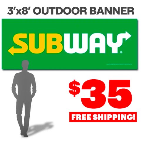 Subway Logo (3'x8' Banner)