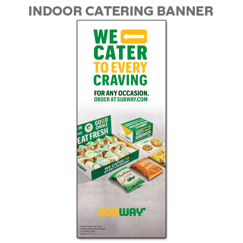 Indoor Catering Banner V1 (22"x55")