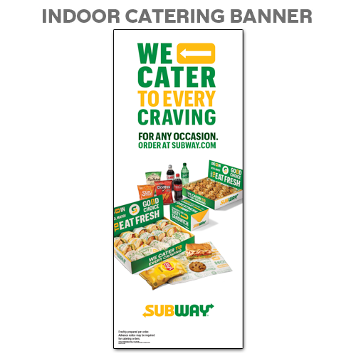 Indoor Catering Banner V2 (22"x55")