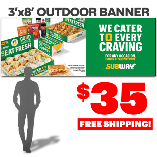 Outdoor Catering Banner V2 (3'x8')