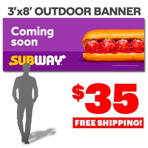 Coming Soon (3'x8' Banner)