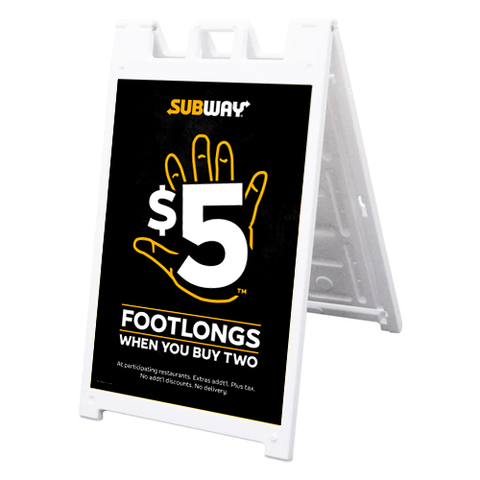 $5 Footlongs A-Frame/Inserts