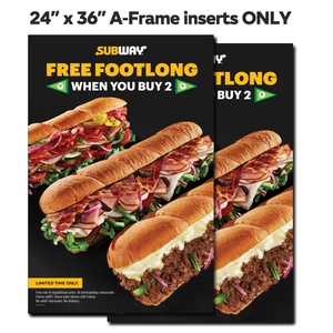B2G1 A-Frame Inserts ONLY 24"x36"