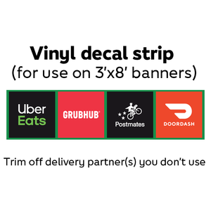 Decal strip (for 3'x8' Banner only)