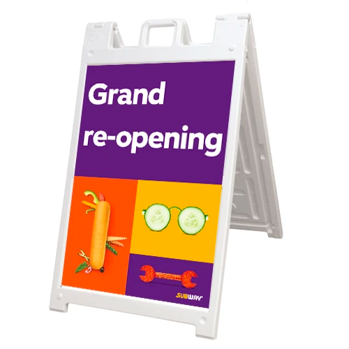 Grand Re-opening A-Frame/Inserts