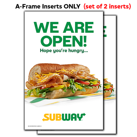 We are OPEN A-Frame Inserts ONLY