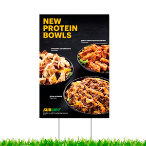 Protein Bowls Picket Sign
