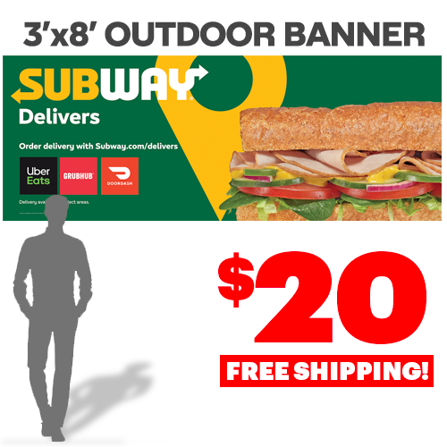 Delivery Banner 3'x8' (UGD)